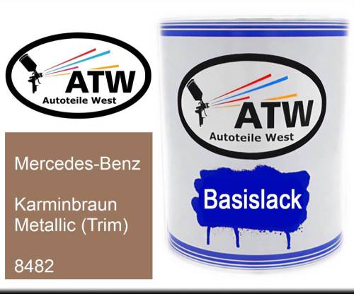 Mercedes-Benz, Karminbraun Metallic (Trim), 8482: 1L Lackdose, von ATW Autoteile West.